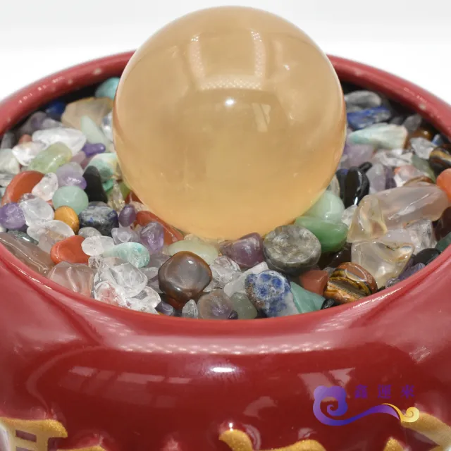 【鑫運來】◎吉祥紅瑞聚寶盆(11cm)