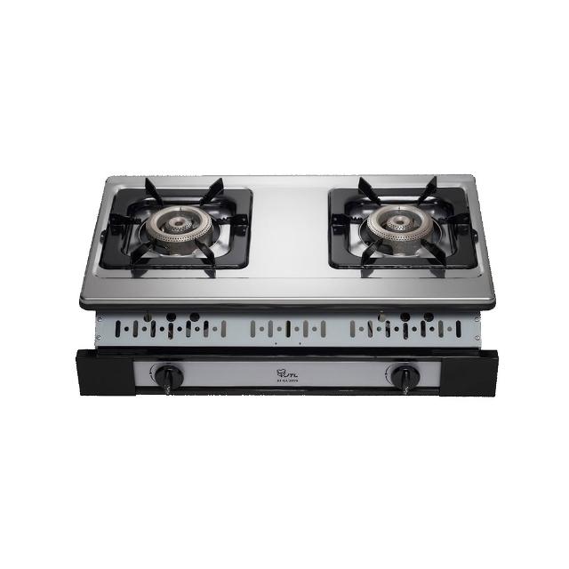 【喜特麗】雙口不銹鋼嵌入爐(JT-GU205S _基本安裝)