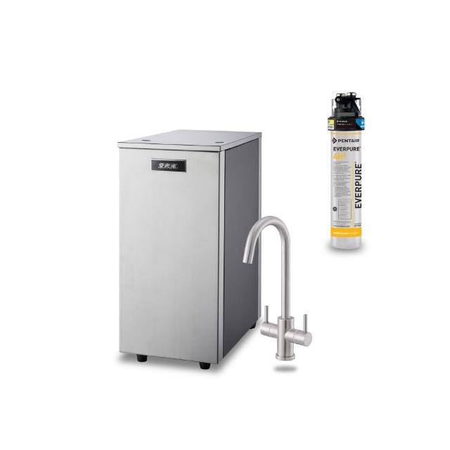 【EVERPURE 愛惠浦】不限品牌舊換新 雙溫櫥下型 HS188熱飲機+PURVIVE-4H2生飲淨水器