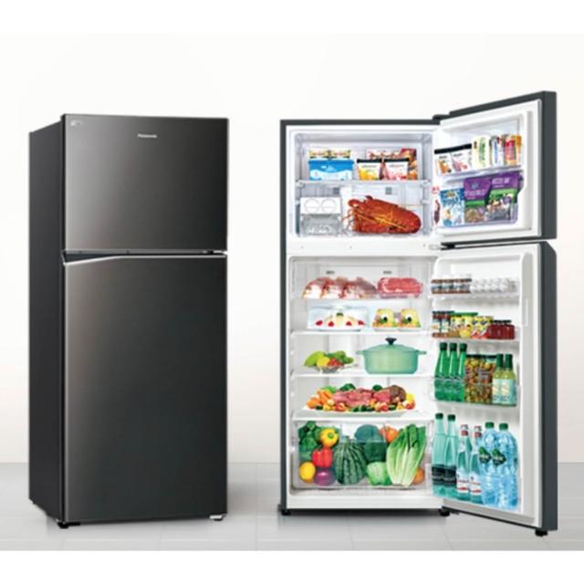 【Panasonic 國際牌】422公升新一級能效智慧節能雙門變頻冰箱-晶漾黑(NR-B421TV-K)
