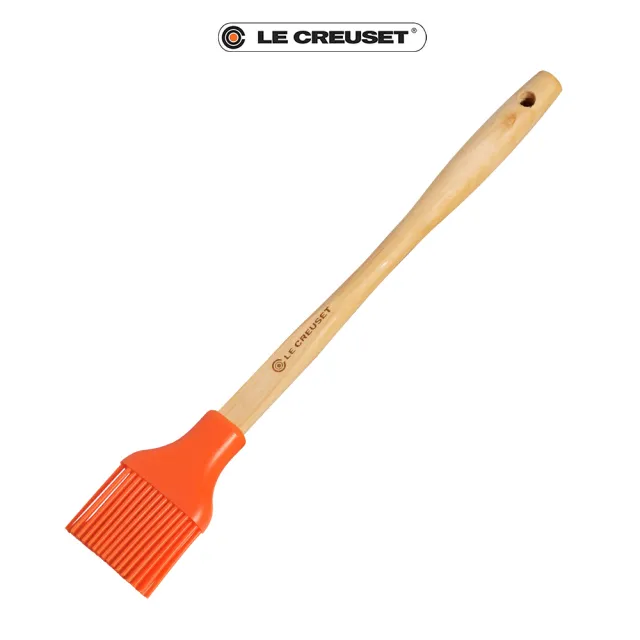 【Le Creuset】琺瑯鑄鐵單柄方鐵烤盤 雪紡粉/藍鈴紫 2色選1(贈 B油刷-火焰橘)