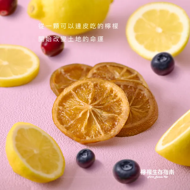 【First Lemon Kit 檸檬生存指南】元氣檸檬漬片 酸甜齊發4入組 檸檬果乾可沖泡(原味/梅粉/野莓/芒香)
