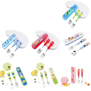 【Baby City 娃娃城】迪士尼3D造型不鏽鋼餐具組(多款任選)