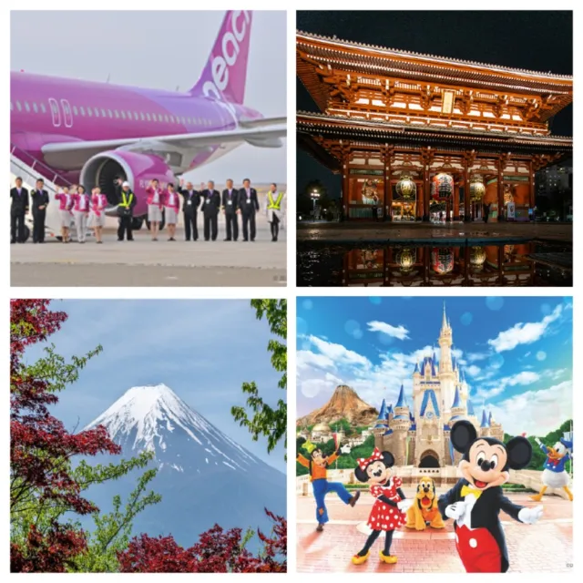樂桃東京五日純機票|09-10月早去晚回贈網卡+行李託運20公斤-單人券
