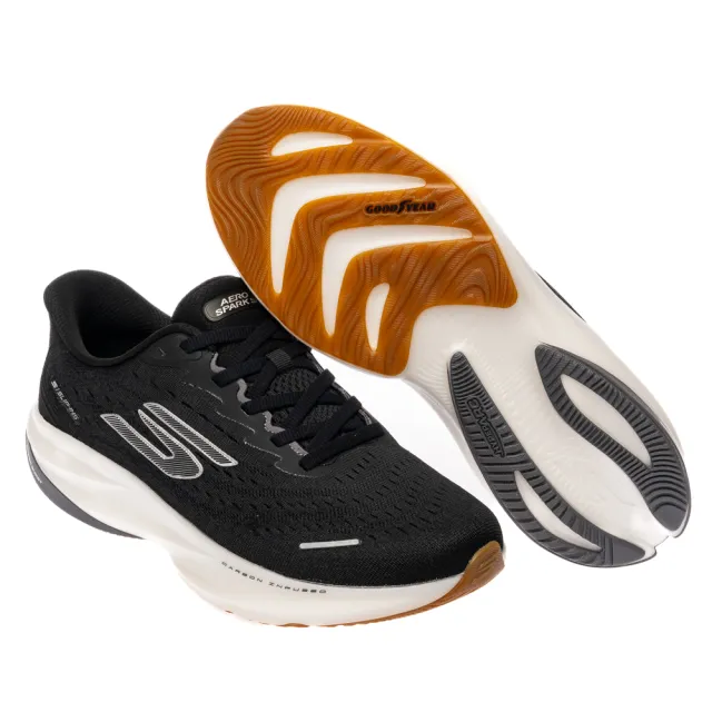 【SKECHERS】男鞋 競速跑鞋系列 慢跑鞋  瞬穿舒適科技 SKX AERO SPARK 寬楦款(246205WBKW)