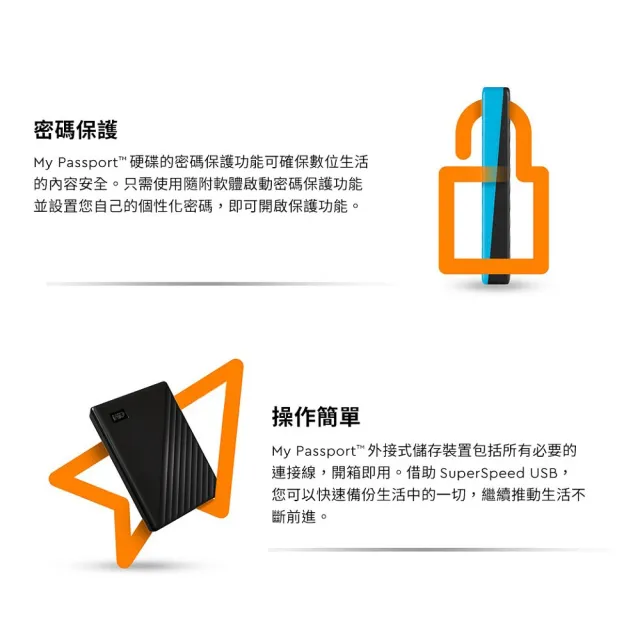 【Western Digital】★My Passport 6TB 2.5吋行動硬碟