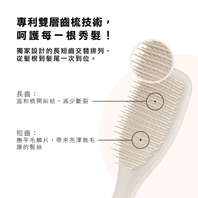 【TANGLE TEEZER 提碁】英倫手握梳-曜岩啞光系列_火山灰(護髮梳/順髮梳/抗糾結/抗毛躁/王妃梳)
