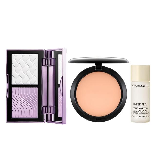 【M.A.C】冠軍柔焦濾鏡組(口袋雙色濾鏡蜜粉餅+超持妝無瑕粉餅SPF15/PA+_13g不含粉盒_雙11限定)