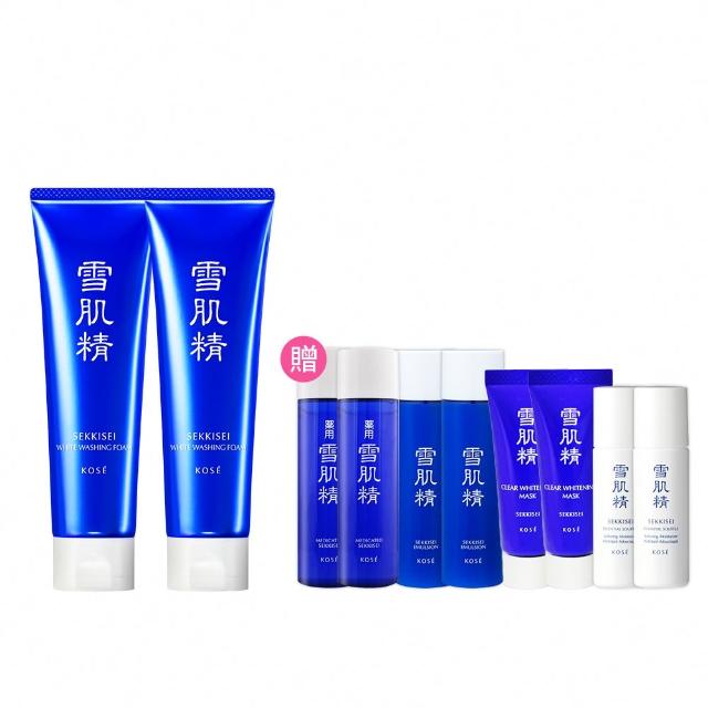 【KOSE 高絲】雪肌精 淨透洗顏霜130g 二入組