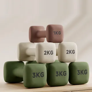 【Michael Fitness 麥克健身】2KG 啞鈴 實心鑄鐵啞鈴 小啞鈴 啞鈴組 健身啞鈴