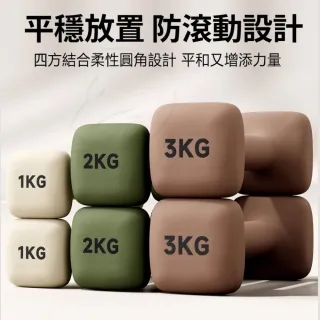 【Michael Fitness 麥克健身】3KG 啞鈴 實心鑄鐵啞鈴 小啞鈴 啞鈴組 健身啞鈴