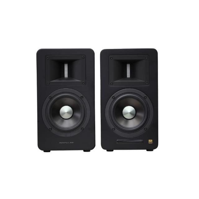 【AIRPULSE】A100Plus主動式喇叭啞光黑(Hi-Res 金牌認證/國際設計師 Phil Jones 操刀設計)