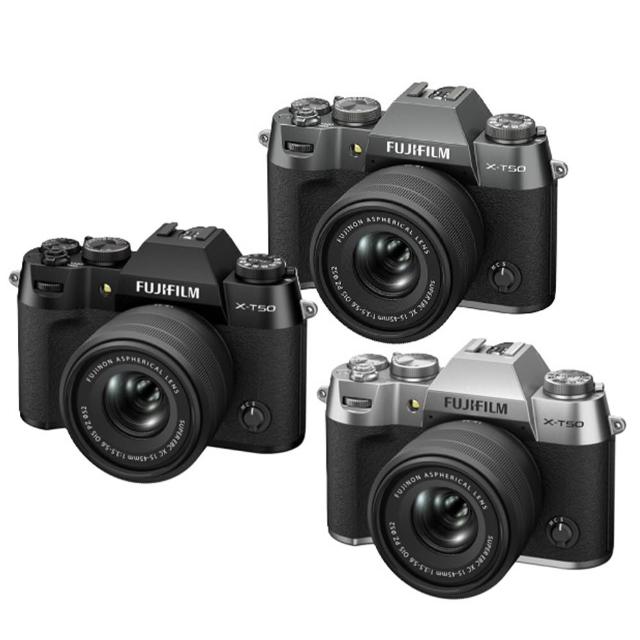 【FUJIFILM 富士】X-T50 XT50 + XC 15-45mm F3.2-5.6 OIS PZ KIT 標準鏡頭組(恆昶公司貨  機身二年保固)