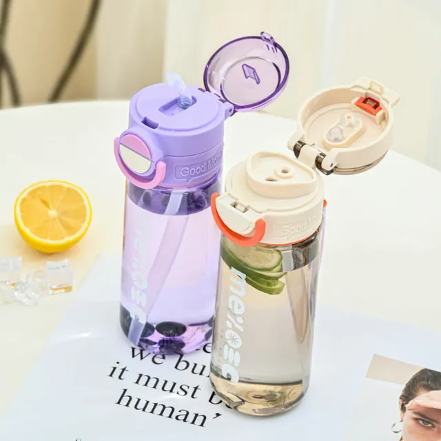 【SUNY】直飲/吸管兩用透明水壺 650ML 兒童水壺 登山水杯 運動水瓶 雙飲水杯 防摔水壺 隨身杯