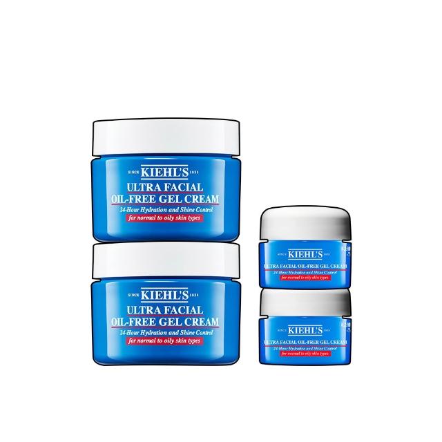 【Kiehl’s 契爾氏】官方直營 冰河醣蛋白吸油水感凝凍28ml 雙入組(Kiehl’s/吸油凝凍28ml/保濕控油)