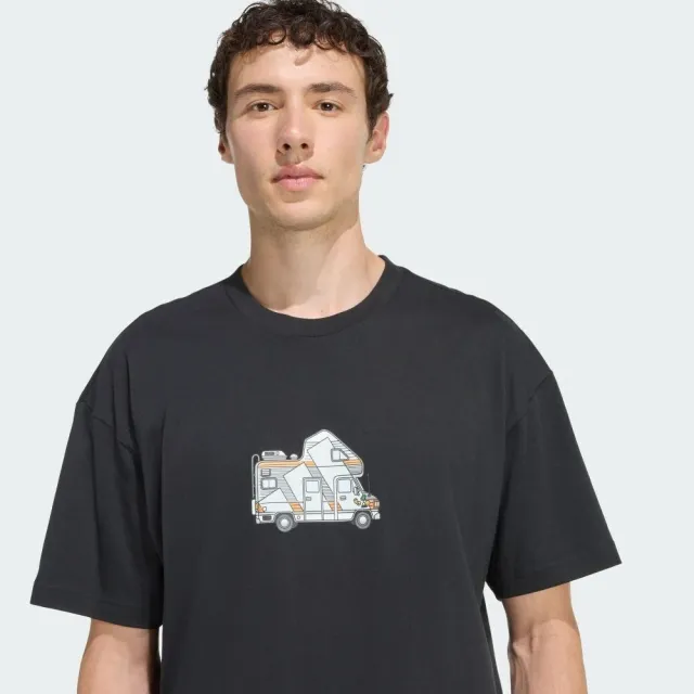 【adidas 愛迪達】M Camper G T 女 T恤 運動上衣 休閒短袖 黑 亞版(KB9631)