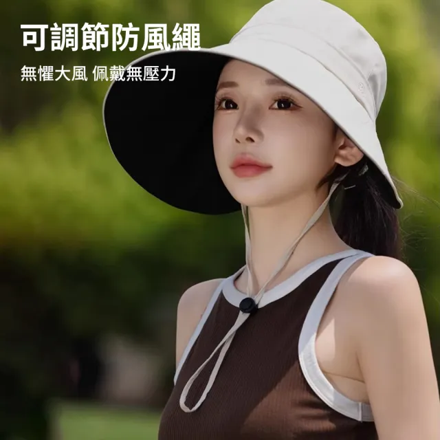 【Sumfun】618特惠 加寬帽簷黑膠遮陽帽 UPF50+ 防風防曬機能帽 黑膠防曬帽 鴨舌帽 沙灘帽 戶外登山太陽帽