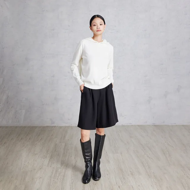 【giordano ladies】25FW 鏤空織花連帽上衣(02355560)