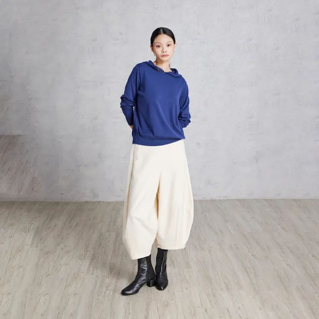 【giordano ladies】25FW 鏤空織花連帽上衣(02355560)