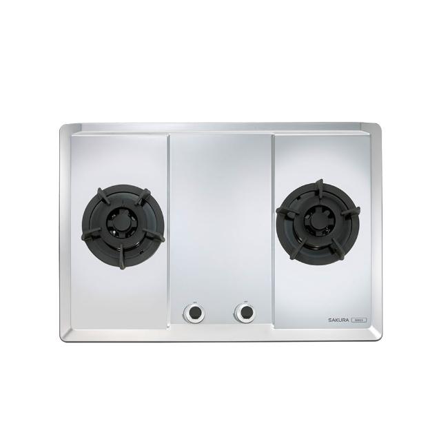 【SAKURA 櫻花】二口大面板易清不鏽鋼面板檯面爐 G-2623S LPG/NG1 含基本安裝