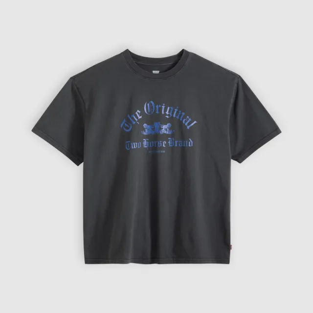 【LEVIS】Two Horse 雙馬印花短袖Tee /寬鬆版型 男生上衣 熱賣單品 004H0-0017
