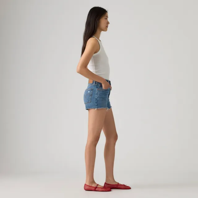 【LEVIS】Levi”s 501 短褲 貓鬚短褲 女生牛仔褲 熱賣單品 56327-0528