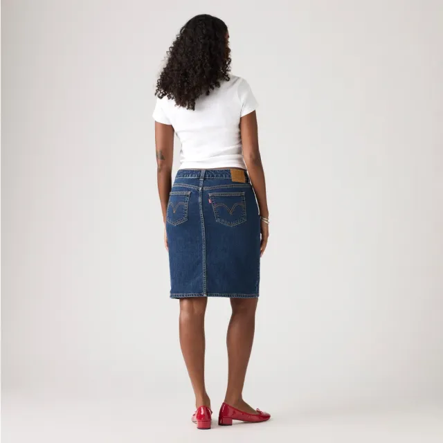 【LEVIS】牛仔裙 前開岔 牛仔短裙 女生牛仔褲 熱賣單品 003Z6-0000
