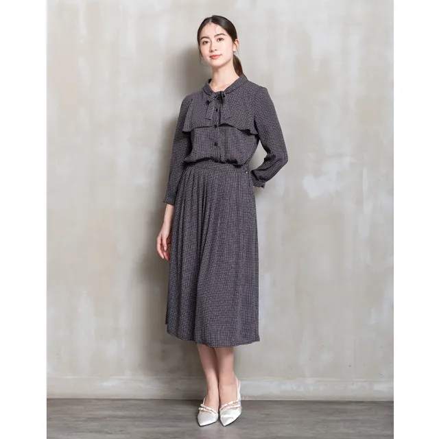 【perng yuh 芃諭名品】優雅氣質 雪紡 褶裙(2026 SS Collection｜5A春夏新品上市)