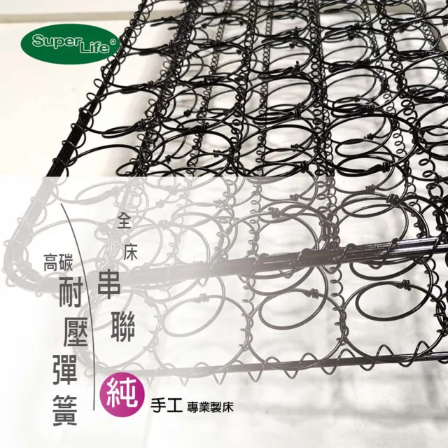 【Super Life】透氣兒童硬式手工彈簧床墊｜客製70X130X12cm以內(客製床墊｜長X寬尺寸依照買家)
