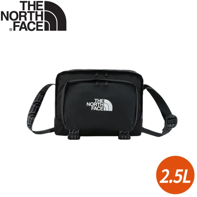 【The North Face】2.5L 大容量休閒單肩包《黑》8AMV/斜背包/單肩背包/側背包/小包/休閒背包