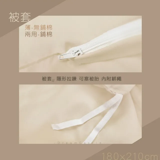 【享夢城堡】MIT天絲卡通三件式床包兩用被套組－單人床包雙人兩用被－呆萌町 烤烤棉花糖-卡其米 短尾矮袋鼠