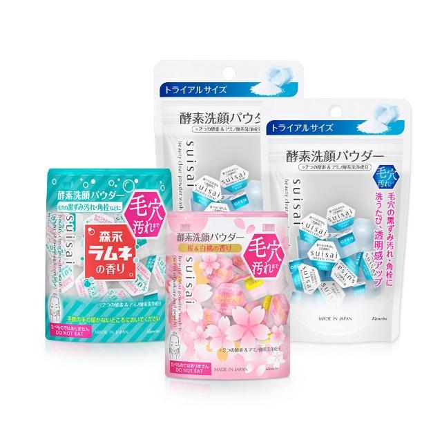 【Kanebo 佳麗寶】suisai淨透酵素粉買64顆送30顆洗淨組(多款任選)