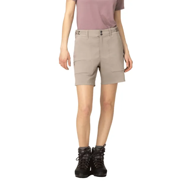 【NORRONA】femund light cotton 短褲 女款 羊絨灰