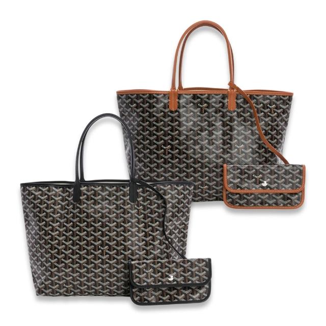 【GOYARD 高雅德】Saint Louis PM 手提/肩背托特包(黑)『entrupy安心購』