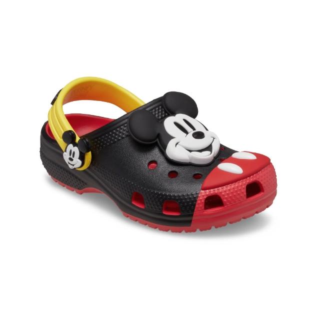 【Crocs】童鞋 小童 迪士尼聯名 米奇 經典克駱格 洞洞鞋(212373-90H)