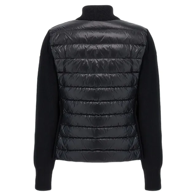 【MONCLER】經典款 女款 羽絨&羊毛拼接外套-黑色(1號USA-S、2號USA-M、3號USA-L)