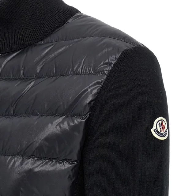 【MONCLER】經典款 女款 羽絨&羊毛拼接外套-黑色(1號USA-S、2號USA-M、3號USA-L)