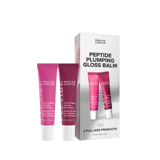 【Paulas Choice 寶拉珍選】高效胜肽膠原潤唇精華雙入組(自然透明色+莓果色)