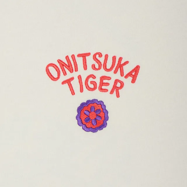 【Onitsuka Tiger】鬼塚虎-米底彩色老虎刺繡長袖上衣(2183B619-700)