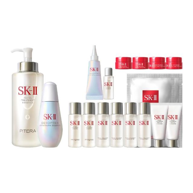 【SK-II】官方直營 青春露330ml+光蘊恆璨煥亮精華75ml(控油保濕/緊緻肌膚/小燈泡精華/術後保養)