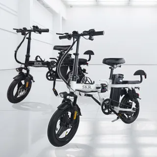 【SKR】14吋免駕照安全帽牌照稅可載人 P1小旋風電動輔助自行車 旗艦款 電動腳踏車(電輔車 14吋折疊腳踏車)