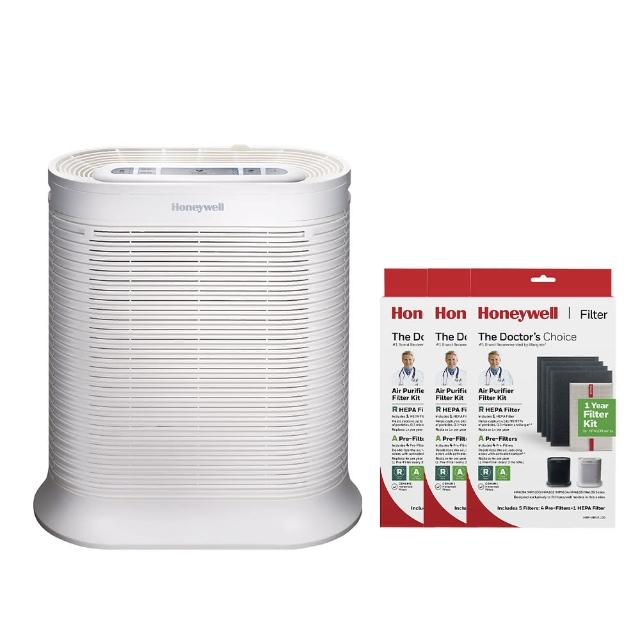 【Honeywell】(三年份濾網組)抗敏空氣清淨機 HPA100APTW(適用4-8坪)