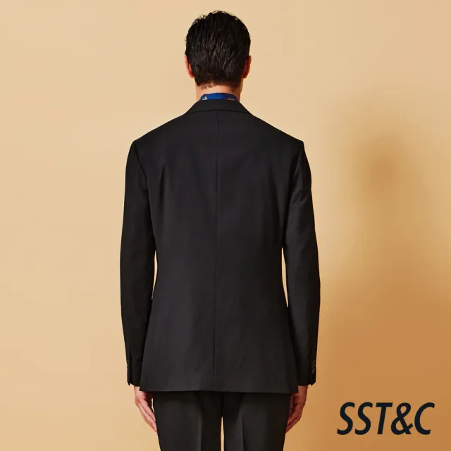 【SST&C】男裝 可機洗_黑色寬鬆版西裝外套-825211014061(換季65折)