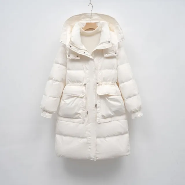【巴黎精品】頂級真羽絨外套90%鴨絨羽絨衣秋冬(韓版寬鬆女外套4色n1lw57)