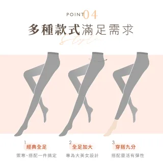【VOLA 維菈】保暖刷毛褲襪 MIT台灣製 加大尺碼 刷毛褲襪 厚底褲襪 保暖褲襪 黑色褲襪 秋冬褲襪 全足 九分