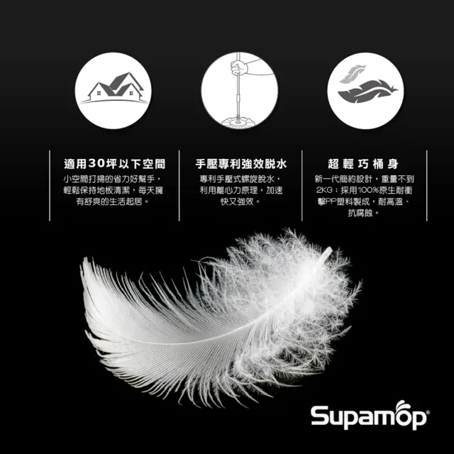 【好神拖】乖乖聯名款-馬上舞吉 手壓旋轉拖把組(1拖+1桶+2布)