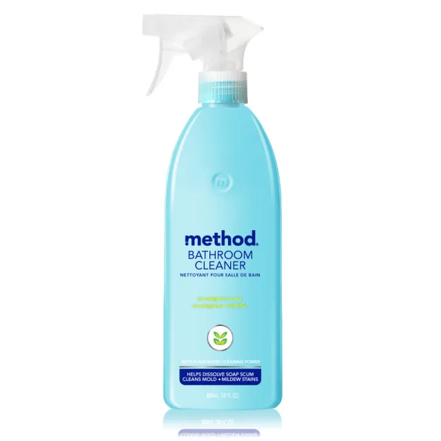 即期品【method 美則】浴廁清潔劑-尤加利薄荷828ml(皂垢 除垢 除汙 浴室 廁所)