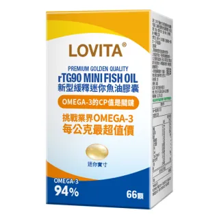 【LOVITA 愛維他】94%緩釋迷你魚油膠囊 1入組 共120顆(美國原裝進口)