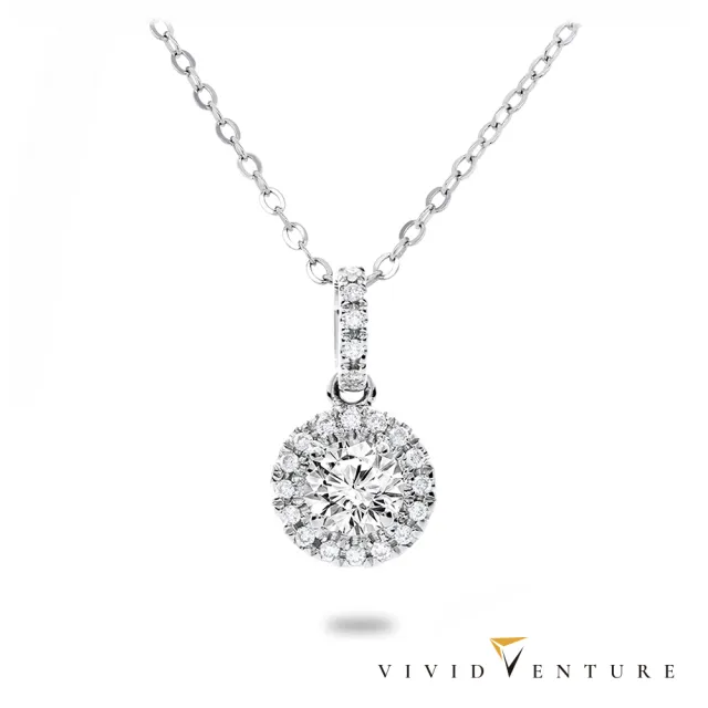 【Vividventure 亞帝芬奇】鉑金 GIA 30分 FVS2 八心八箭 天然鑽石 真鑽 項鍊 圓滿