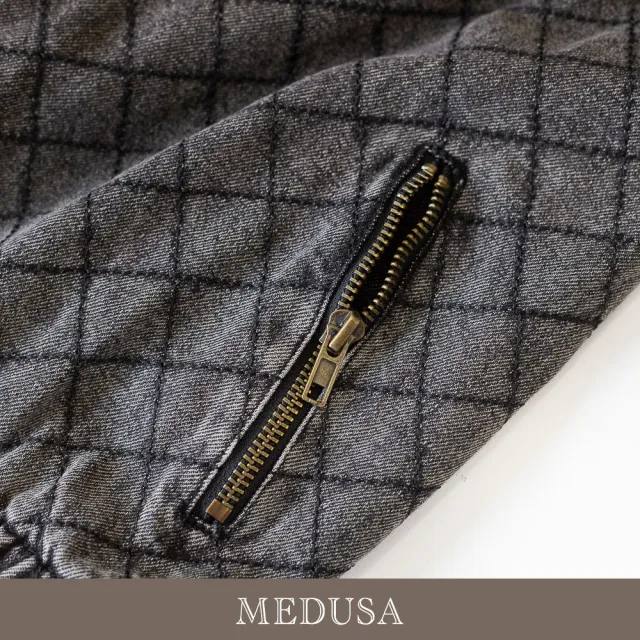 【MEDUSA 曼度莎】現貨-復古刷灰壓紋牛仔背心外套（M-XL）｜牛仔外套 休閒背心（701-1310A）